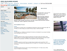Tablet Screenshot of deckbuildersmiami.com
